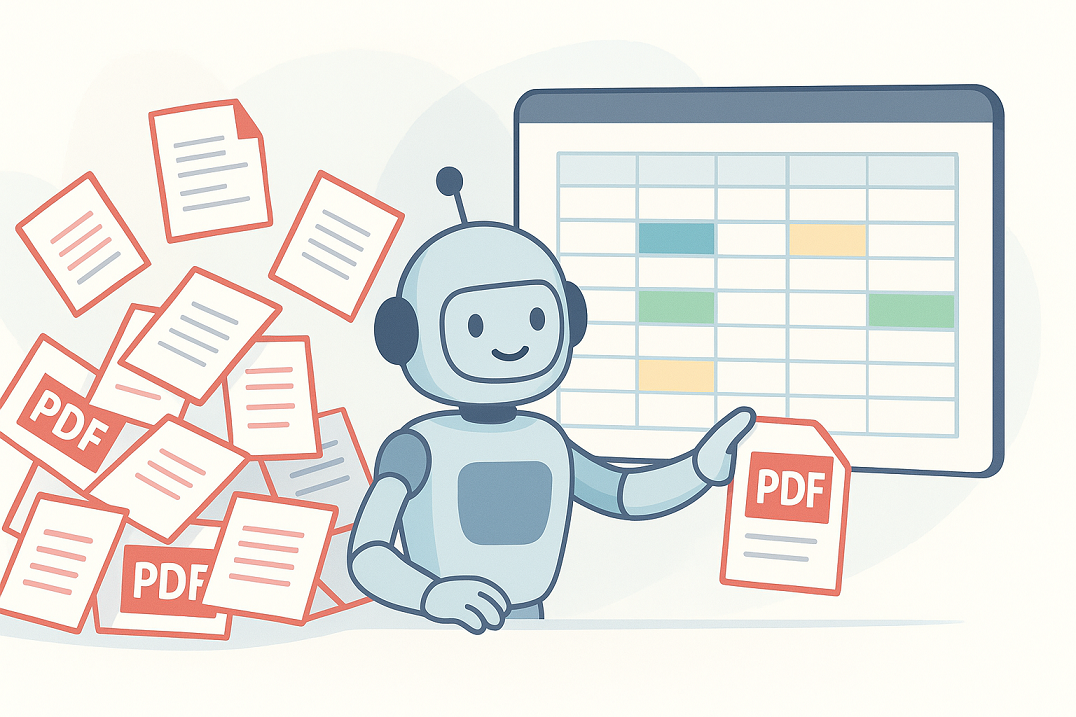PDF transforming into a spreadsheet